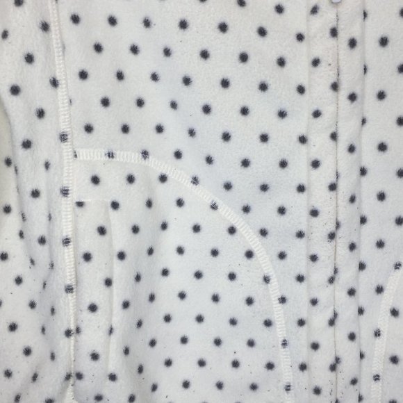 Uniqlo women's size Small polka dot fleece jacket. - Picture 3 of 8